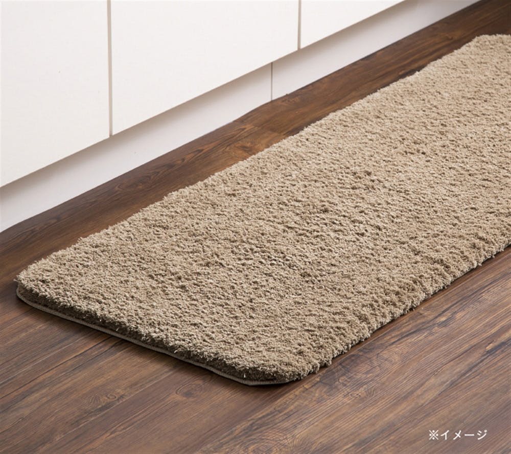 ラグ ベージュ メレンゲタッチの洗えるコンパクトラグ ベージュ185x240 メーカー直送