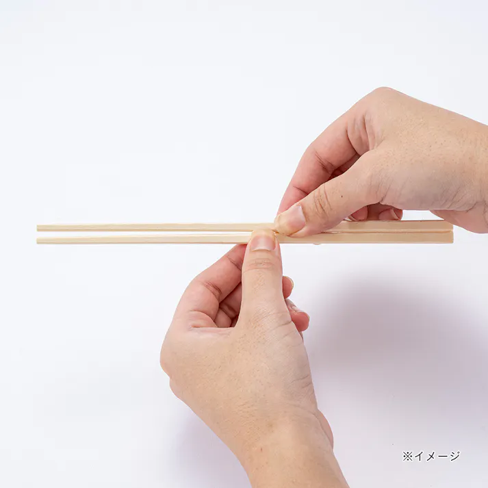 アスペン材 袋入り 元禄箸 100膳 WBH-A100