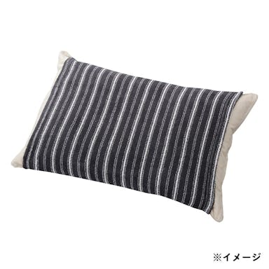 のびのびタオル枕カバー GRY(ストライプ筒型)(販売終了)