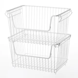 積み重ねできるバスケット L