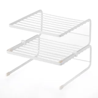 キッチンラック フライパン&皿ラック 2段