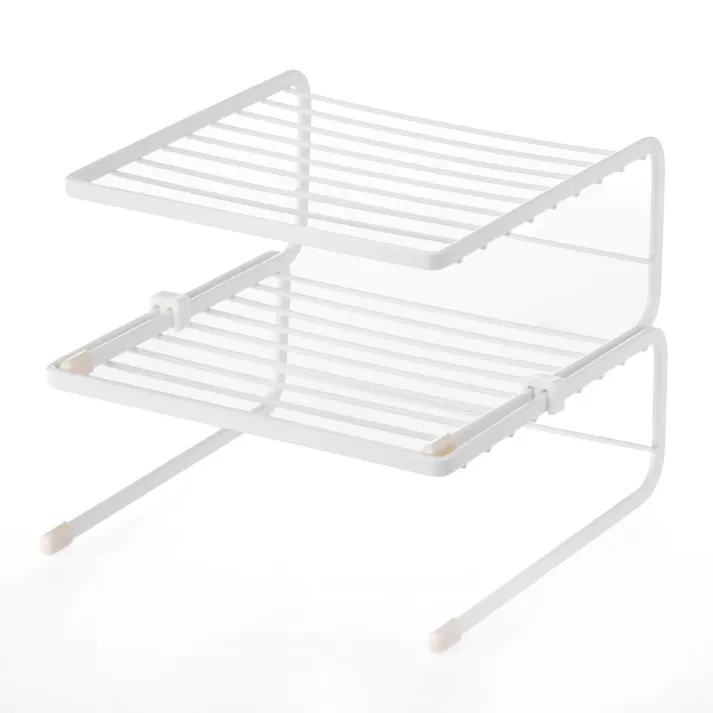 キッチンラック フライパン&皿ラック 2段