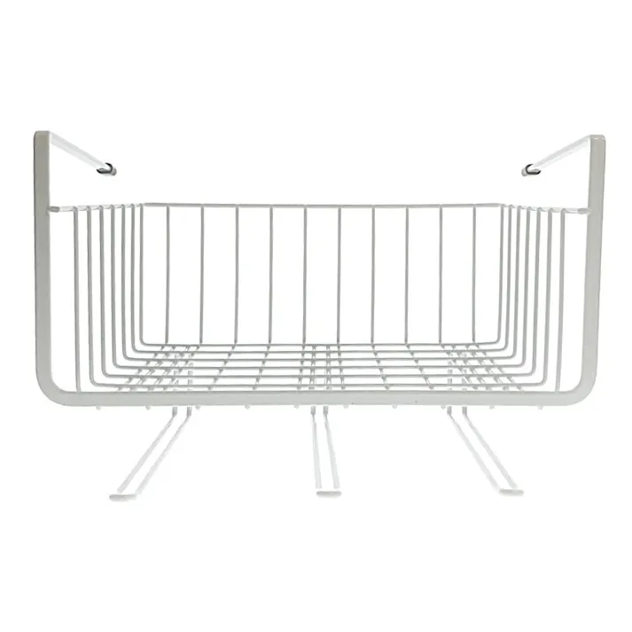 キッチンペーパーもふきんも置ける戸棚下収納ラック ホワイト(販売終了)