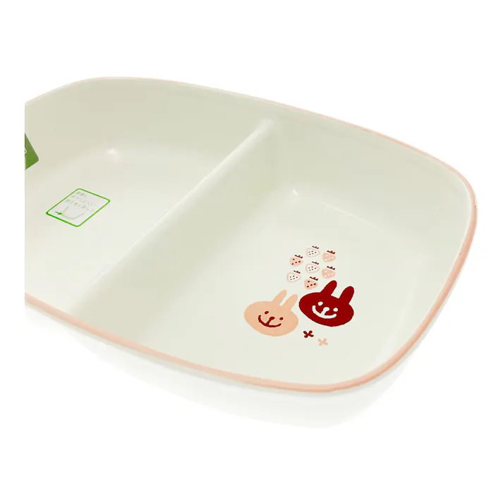 子供用食器 仕切りプレート うさぎ HAJIKU