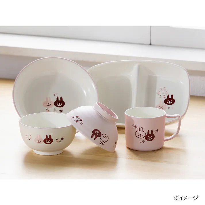 子供用食器 仕切りプレート うさぎ HAJIKU