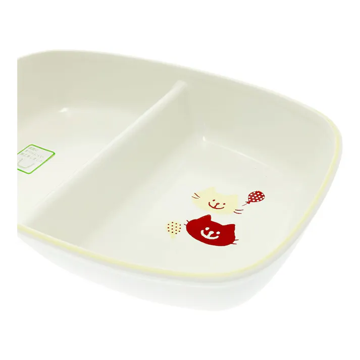子供用食器 仕切りプレート ねこ HAJIKU
