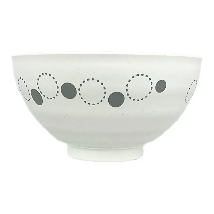 ご飯の量がはかれる飯椀(中) HAJIKU グレー