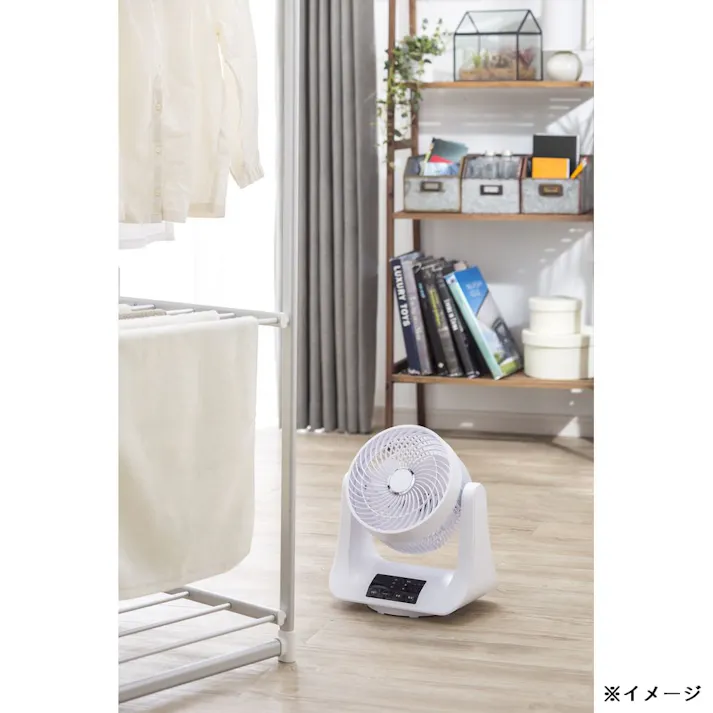 カインズ 消臭・除菌機能付きサーキュレーター 左右首振り 2段階 ホワイト オフタイマー機能付 CZ-18DW(販売終了)