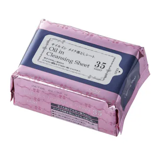 カインズ オイルイン メイク落としシート 35枚