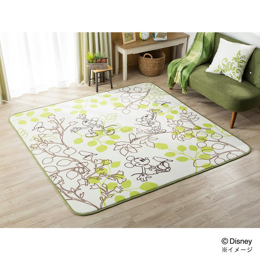洗えるラグミッキーマウスリーフ190x240GN(販売終了) | ラグ