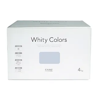【オンライン限定】カインズ 室内用塗料 ホワイティカラーズ ペイントセット アイスグレー 4kg【別送品】