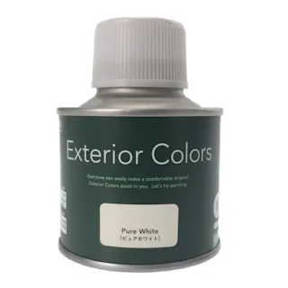 カインズ エクステリアカラーズ ピュアホワイト 刷毛付き 80ml