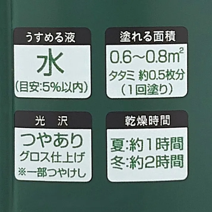 カインズ エクステリアカラーズ サンドグリーン 刷毛付き 80ml