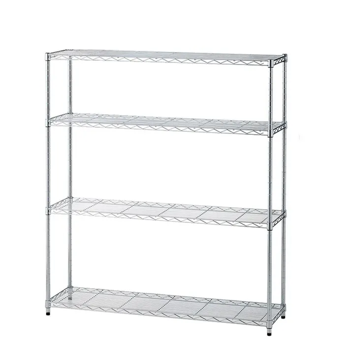 インテリアシェルフ 幅107 4段 ポール径19mm M11