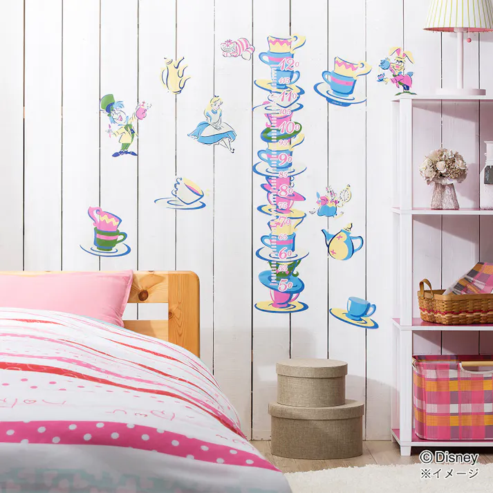 身長計ステッカー 不思議の国のアリス