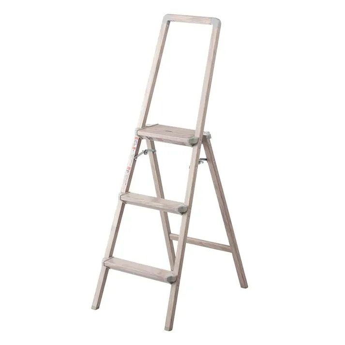 上枠付ウッディステップ 3段 ホワイト(販売終了)