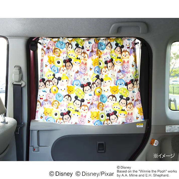 カインズ 車の簡単取り付けカーテン ツムツム ホワイト(販売終了)