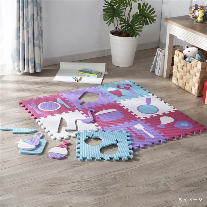 遊べるパズルマット9枚組 おままごとセット (販売終了)