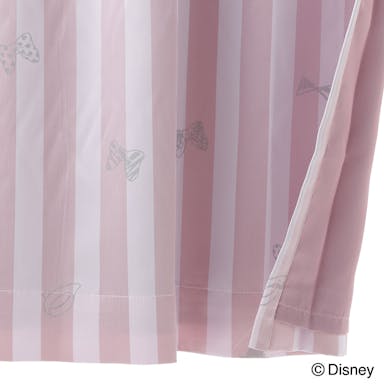 ディズニー カーテン ミニーマウス 100×200cm 2枚組【別送品】