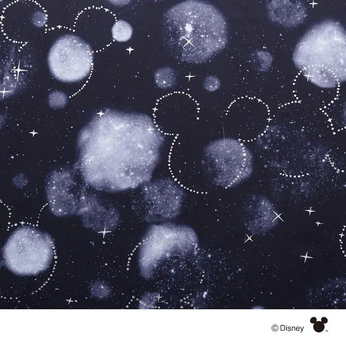 ディズニー カーテン ミッキーマウス ブラック 100×110cm 2枚組 洗濯OK 形状記憶 遮光99.98% タッセル付き【別送品】