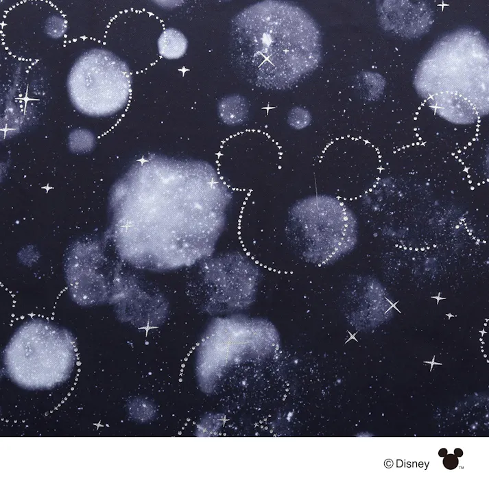 ディズニー カーテン ミッキーマウス ブラック 100×230cm 2枚組 洗濯OK 形状記憶 遮光99.98% タッセル付き【別送品】