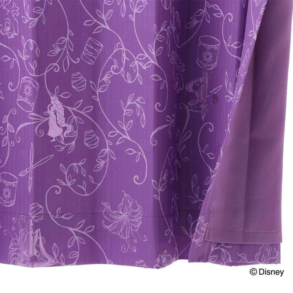 ディズニー カーテン ディズニー カーテン ラプンツェル 100×210cm 2枚組 洗濯OK 形状記憶