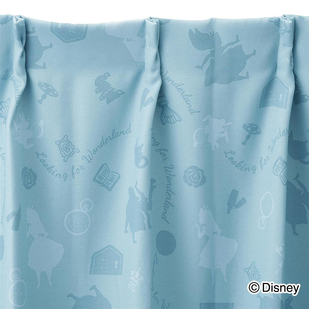 ディズニー カーテン 不思議の国のアリス 100×210cm 2枚組 洗濯OK 形状