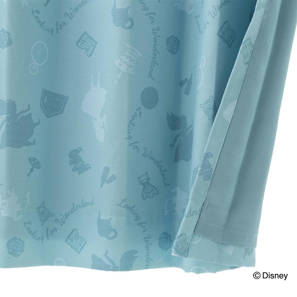 ディズニー カーテン 不思議の国のアリス 100×230cm 2枚組 洗濯OK 形状