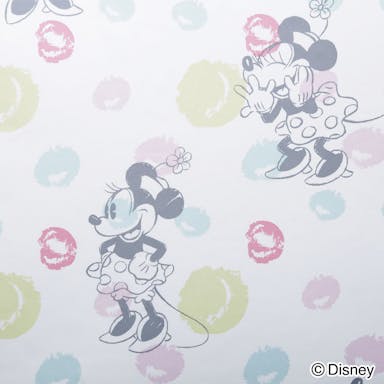 ディズニー ミニーマウス 100×108cm 2枚組 レースカーテン【別送品】