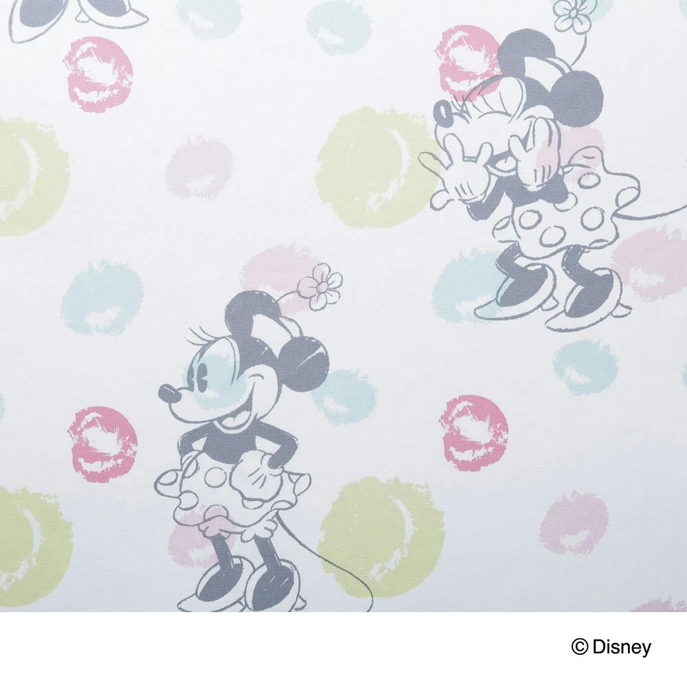 ディズニー レースカーテン ミニーマウス 100×133cm 2枚組 洗濯OK