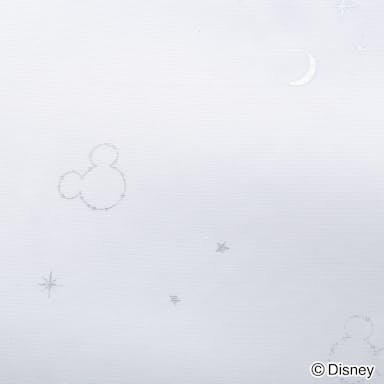 ディズニー レースカーテン ミッキーマウス ブラック 100×133cm 2枚組 洗濯OK【別送品】