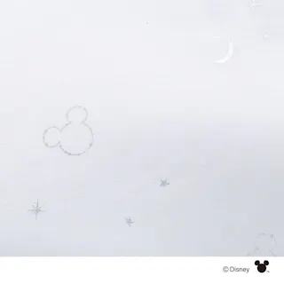 ディズニー レースカーテン ミッキーマウス ブラック 100×175cm 2枚組 洗濯OK【別送品】