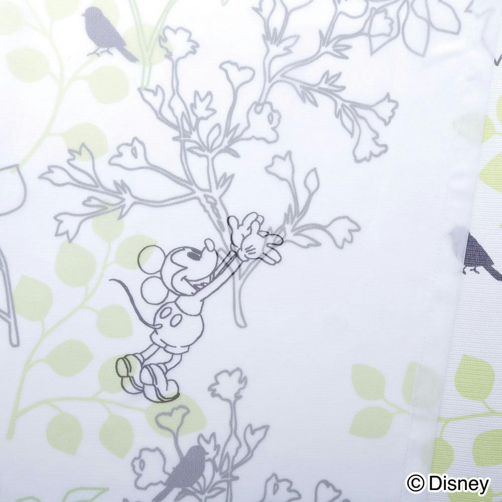 ディズニー ミッキーマウス グリーン 100×108cm 2枚組 レースカーテン