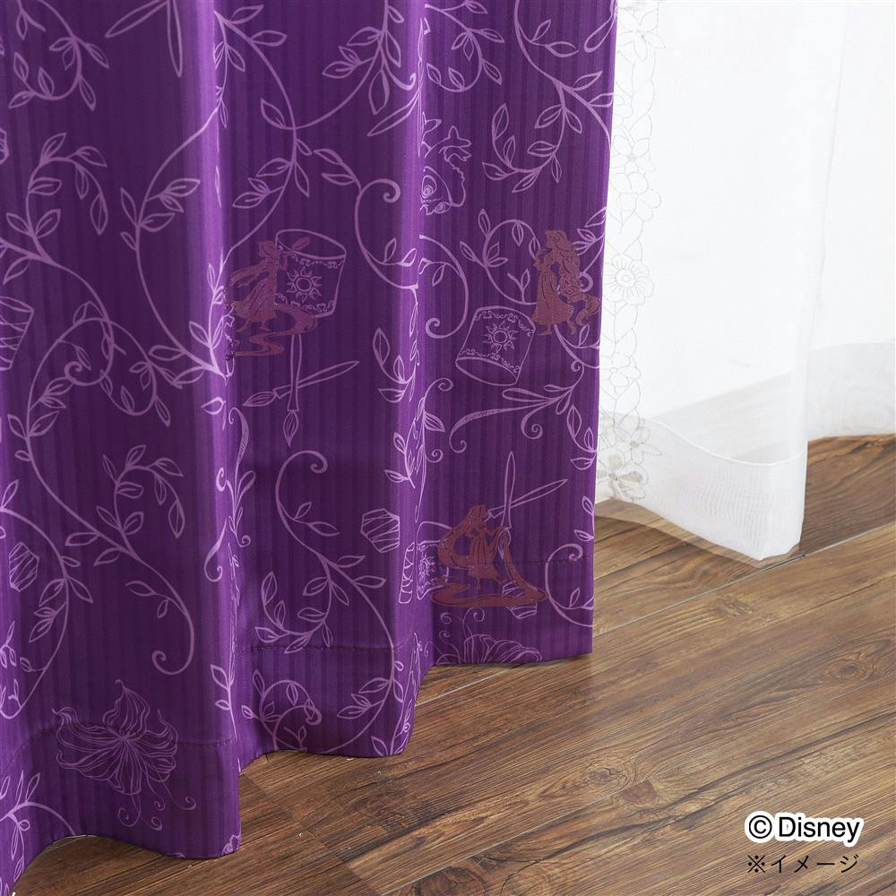 ディズニー レースカーテン ラプンツェル 100×198cm 2枚組 洗濯