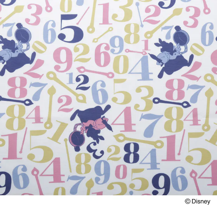 ディズニー レースカーテン 不思議の国のアリス 100×108cm 2枚組 洗濯OK【別送品】