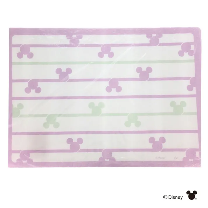 プリント風呂マット ボーダーミッキー 85×60cm