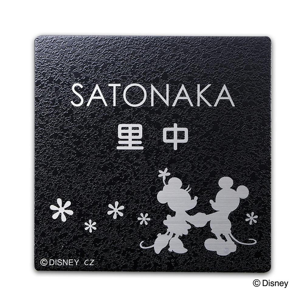 ディズニー表札 ミッキー ＆ ミニー DC-ST1-21 ステンレスプレート