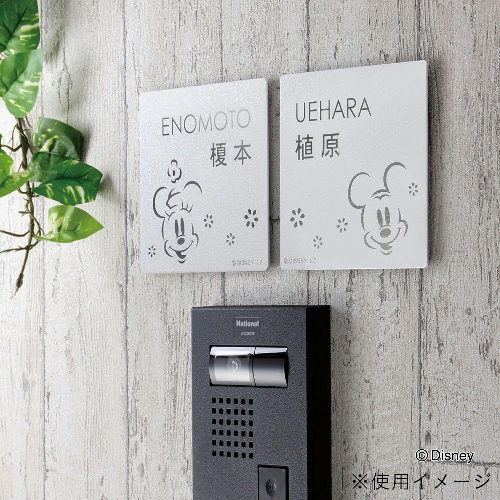 ディズニー表札 ミッキー ＆ ミニー DC-ST1-23 ステンレス