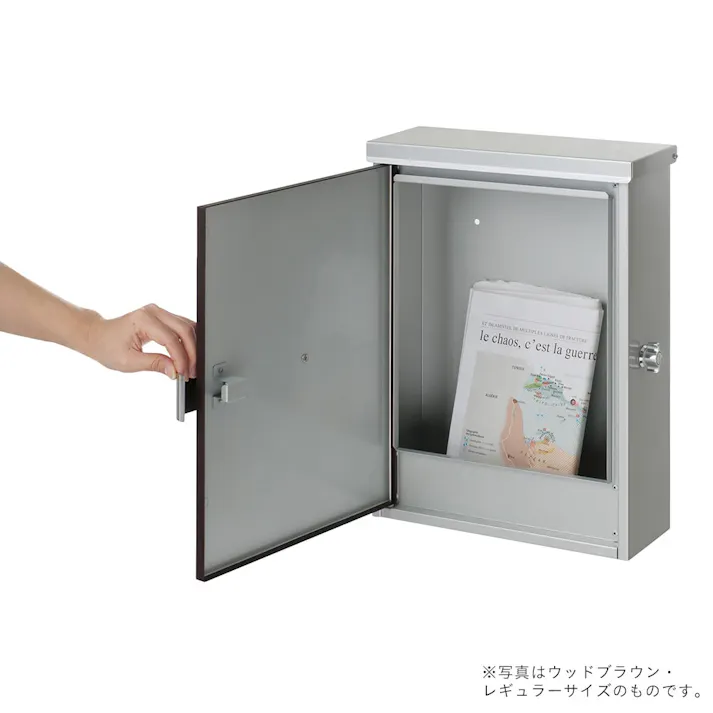 カインズ オリジナル 郵便ポスト レガート レギュラー ホワイト CH-LPR-51 幅31.2cm 高さ40cm 奥行11.3cm【別送品】