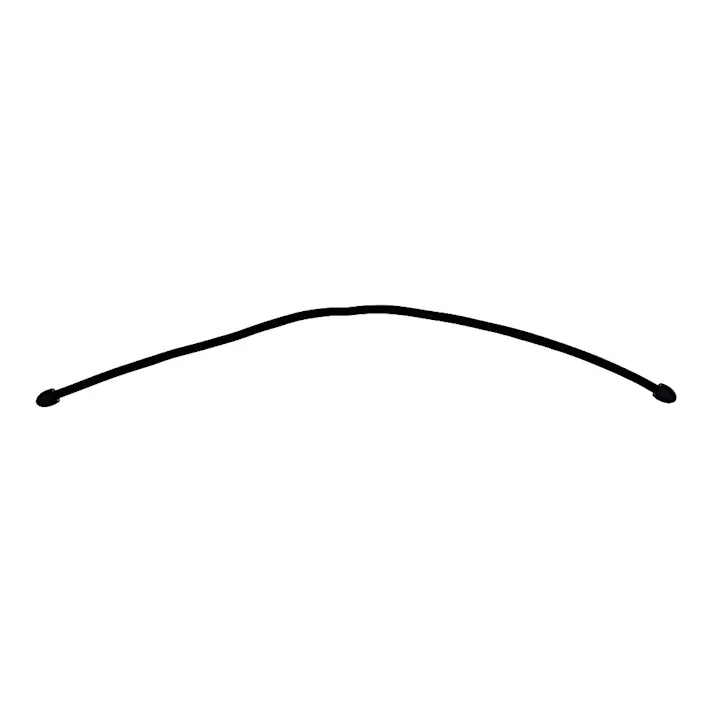 カラーフリータイ ブラック 45cm