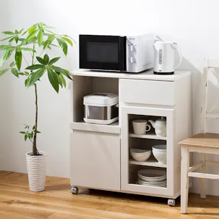 【通常WEB価格19800円】SJ4 食器棚 アペルト APR-8575SL【別送品】