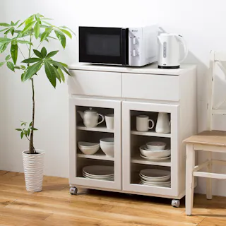 【通常WEB価格19800円】SJ5 食器棚 アペルト APR-8575GH【別送品】