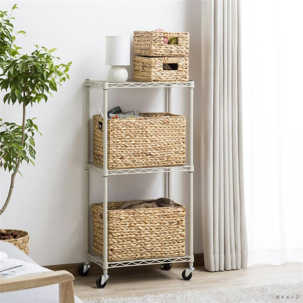 天然素材のバスケットセット ちどり産業 バスケット 天然素材 レース Sサイズ 3個セット 収納