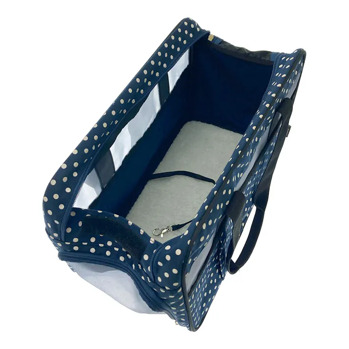 折りたたみキャリーバック ドット柄
