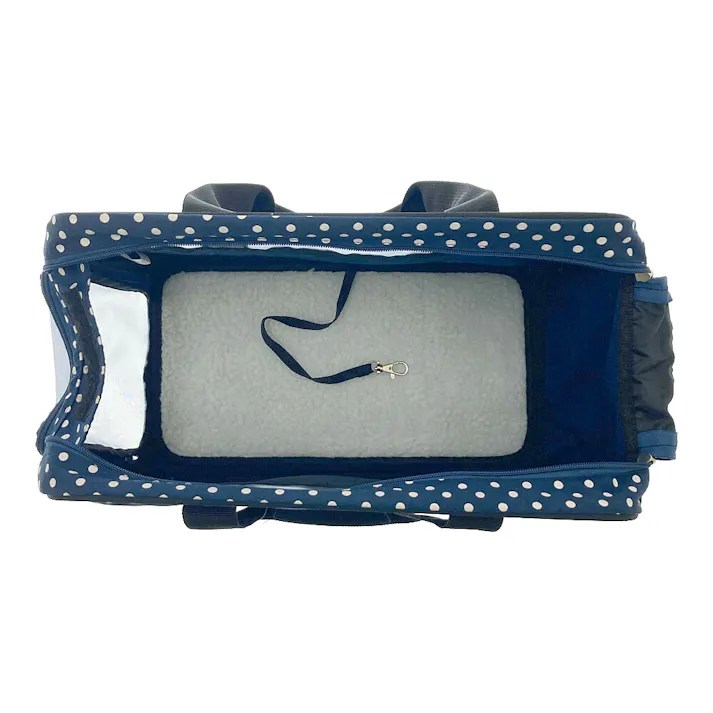 折りたたみキャリーバック ドット柄
