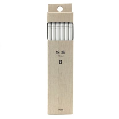 かきかた鉛筆 B 12本入り ホワイト
