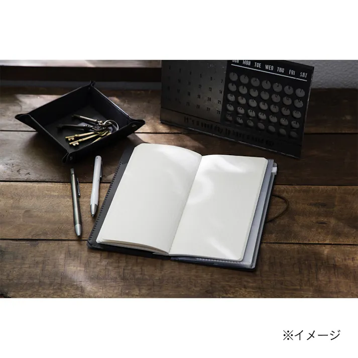 トラベルノートカバー A4 1/3 ブラック