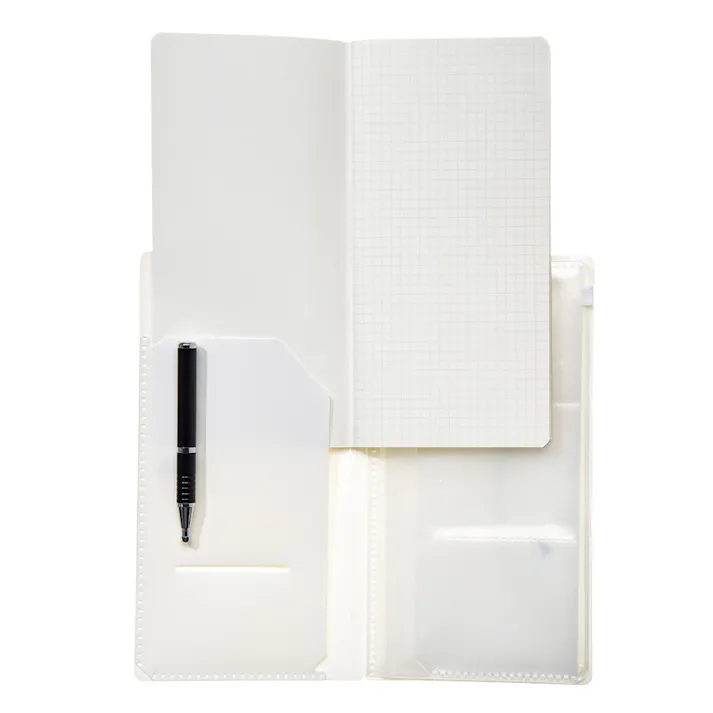 トラベルノートカバー A4 1/3 ホワイト