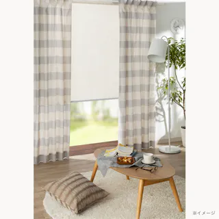 麻混プルコード式 ロールスクリーン アイボリー 180×220cm(販売終了)