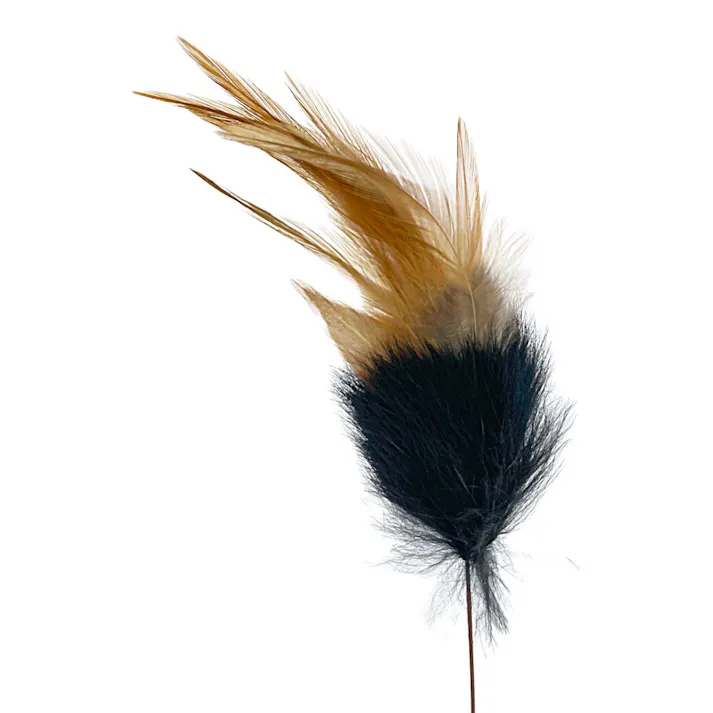 ワイヤー猫じゃらし 羽